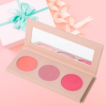 Custom Logo Blush Powder: 3 Color Palette Case for Contour Blush - Empty Vendor Palette