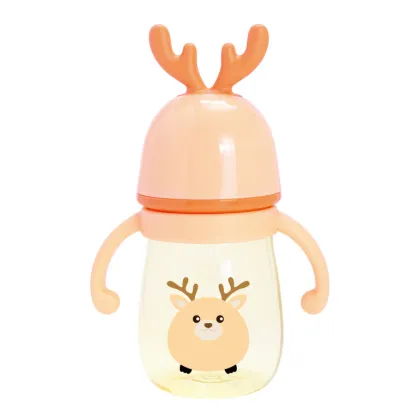 Deer lid baby bottle with handle PPSU