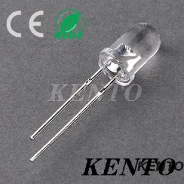 3mm Round Water Clear Lens Short legs Blue High Bright Led Diode