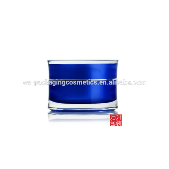 Cosmetic Acrylic Packaging Plastic Jars with Screw Top Lids