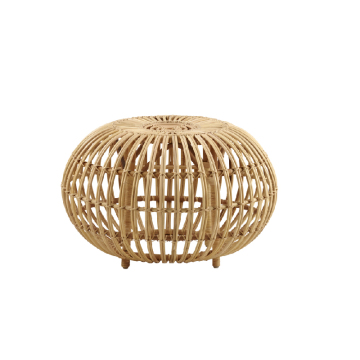Handmade Rattan Cane Nesting Ottoman Coffee Table Indonesia