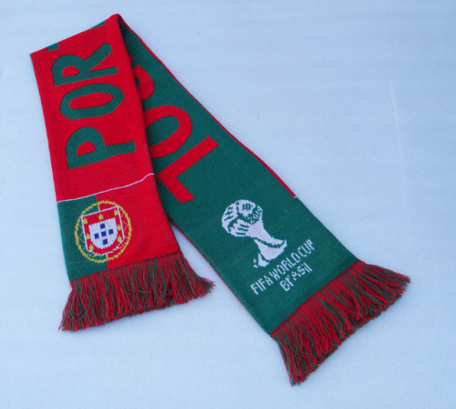 100% acrylic Custom fan knitting jacquard football scarf