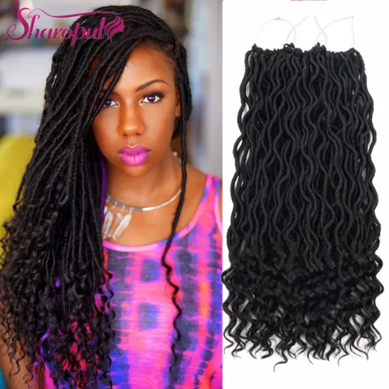 African Hair Extension Dreadlock Crochet Twist Braid Synthetic Weave Pack Goddess Faux Locs