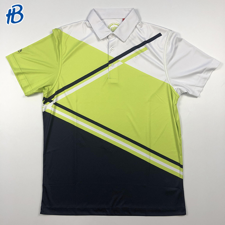 Camisetas de polo de hombre negro blanco verde