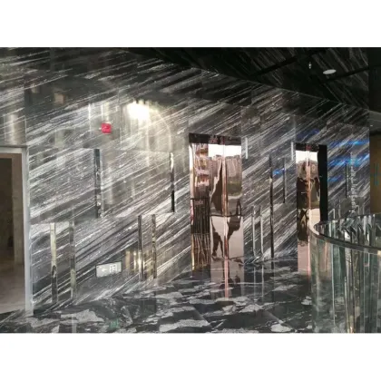 Cosmic Black Granite Slabs: Brazilian Exotic Black Granite for Countertop Sales