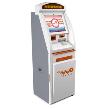 Steel Frame Self - Service Multifunction Touch Screen Bill Payment Lobby Kiosk / Kiosks