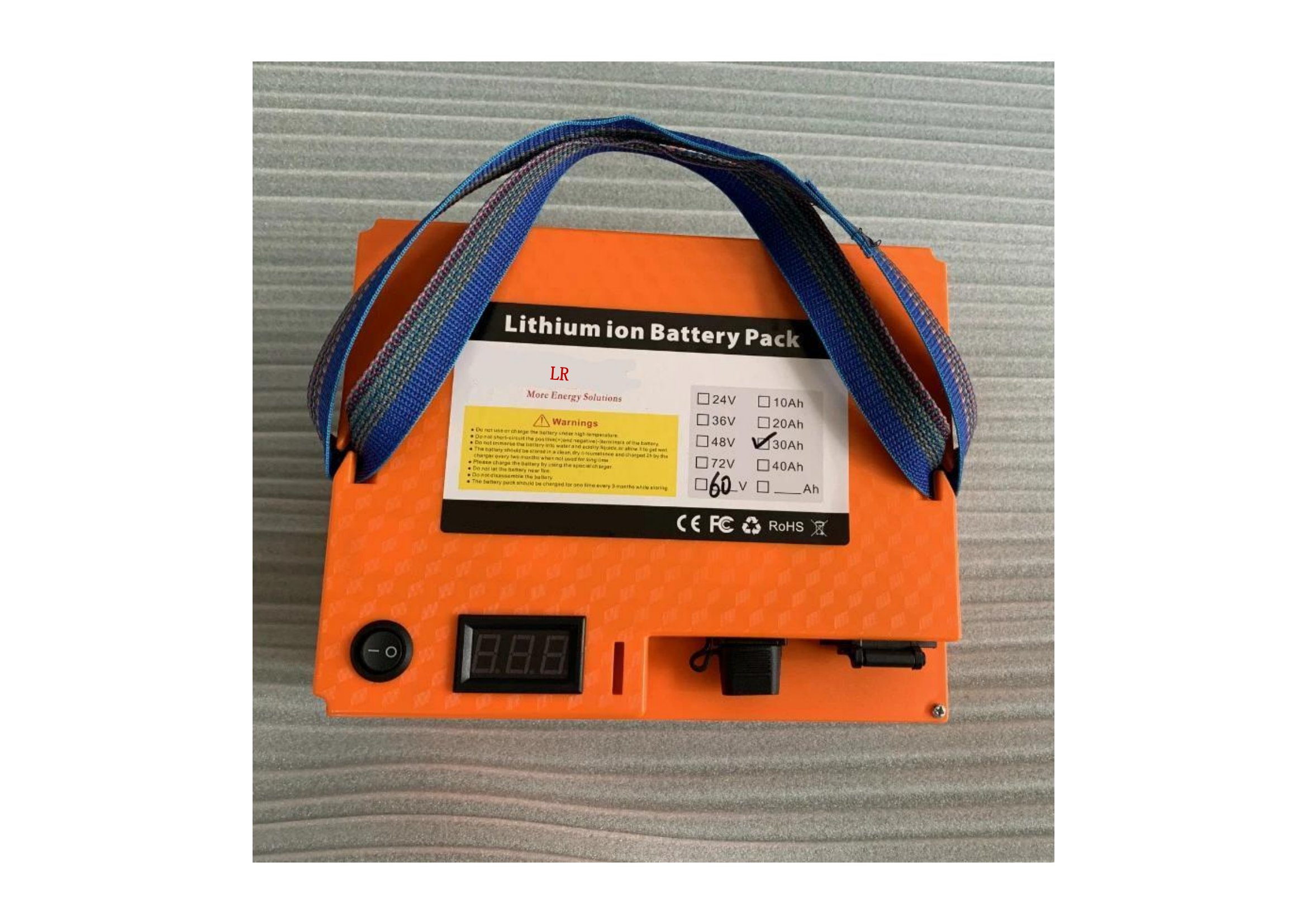 Pack de batterie au lithium 60V 30AH pour E-Scooter / E-Motor