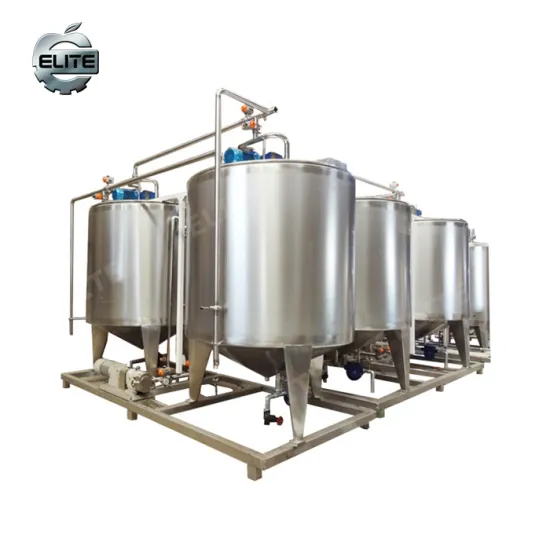 1000L Fruit Juice Milk Cooling Mixing Tank with Dimple Jacket