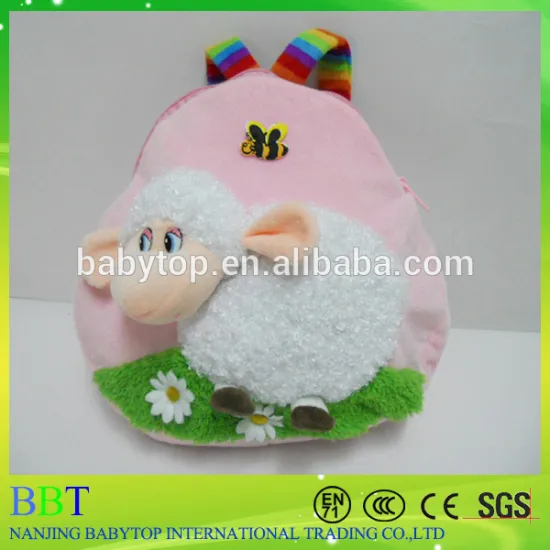 custom plush sheep shape backpack for kids plush toy manufacturer plush school bag                        
                                                Quality Choice