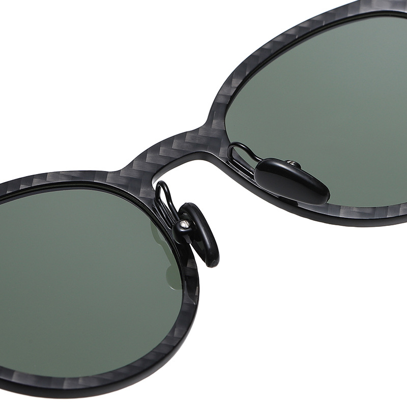 Round Shape Carbon Fiber Shades Sunglasses