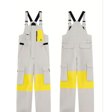 Men's and Women's Colorblocked Snowboard Bibs