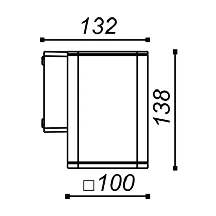 1x12W Cree LED Outdoor Ceiling Light