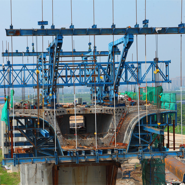 Construcción de puentes Sistema de encofrado en voladizo Fundición de hormigón