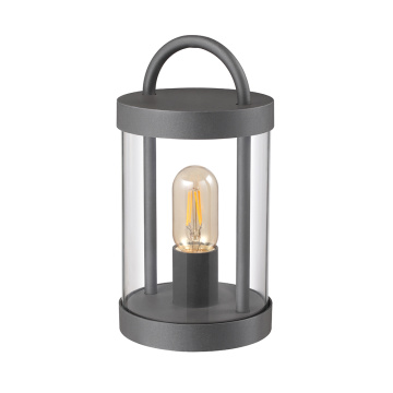 Lampe Bollard extérieure E27 avec câble et prise