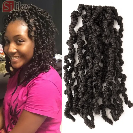 jumbo Passion Spring Twist Hair with Curly Ends Wavy Glance hair New Style 2X Bomb Twist  10inch 15stands Crochet Braids