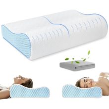 (2 fundas para almohadas) Almohada de cuello de espuma de memoria