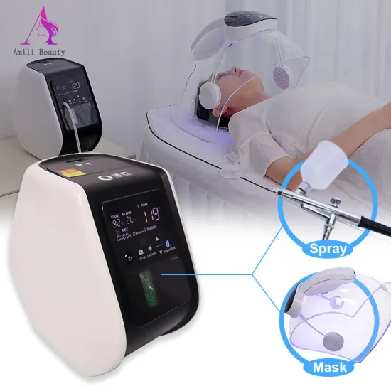 O2Toderm Oxygen Revitalizing Hydra Oxygen Facial Machine with LED Dome for Light Therapy