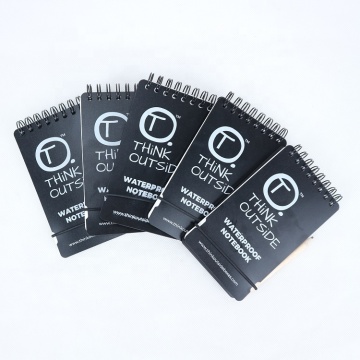 Waterproof Pocket Notebook: Custom Memo Outdoor Office Stone Paper Top Spiral Colored Notepad
