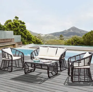 Nordic Villa Courtyard Garden Outdoor Sofa Combination