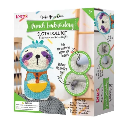 DIY Embroidery Kit: A Fun and Educational Arts & Crafts Activity for Kids and Adults