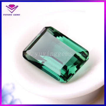 tourmaline green gems step cut loose stone