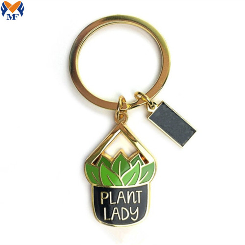 Wholesale Metal Strawberry Enamel Keychains