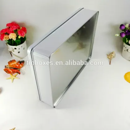 China factory wholesale CMYK print rectangular cookie tin box OEM