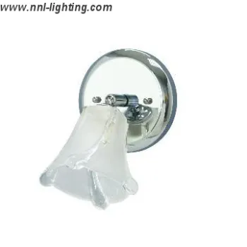 1-Light Chrome Finish  Wall Light Fixture