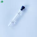 12mm 14mm One Hitter Glass Bat Long size clear glass one hitter with cap Factory