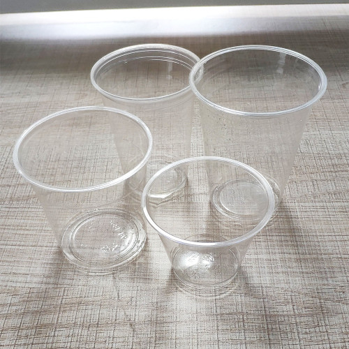 PET clear cups with lids 9oz to 18oz