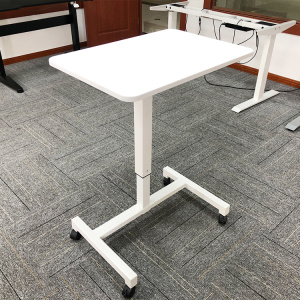 Pneumatic Height gas Adjustable Standing Desk One Leg