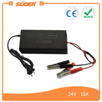 Suoer AC DC 24V 10A Home Universal Battery Charger, Portable Car Battery Charger (SON-2410B)