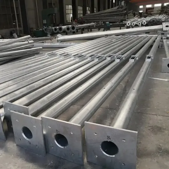 Factory-Free Design Round Tapered Solar Street Light Poles for Garden and Outdoor Use (3m-10m Galvanized Steel Lamp Posts)