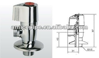 Brass Angle Valve with Ceramic Core