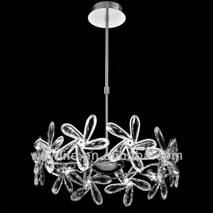 Rosa Del Desierto Telescopic Pendant 10 Lights in chrome