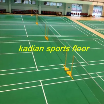 PVC Badminton Sports Floor - Green Color 4.5mm-5.5mm