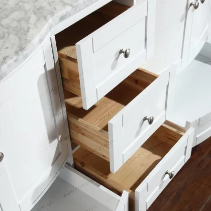 Homedee Floor Standing Wood Storage Bathroom Cabinet Combination