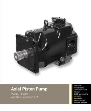axial piston pump parker PV016-PV360 VARIABLE displacement