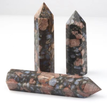 Wholesale High-Quality Blue Flash Quartz Handmade Towers for Home Decoration Fengshui