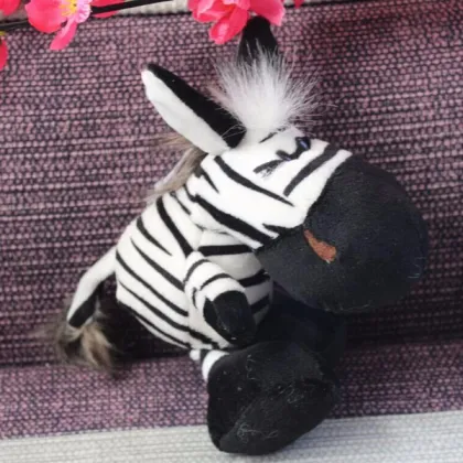 8" Sitting Zebra Stuffed Animal Plush Zebra
