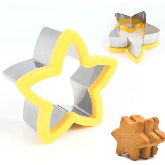 Custom Wholesale Stainless Steel Star Cookie Cutters for Baking and Kitchen Use