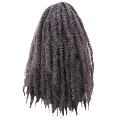 Marley braid Soft Synthetic Crochet Hair Extensions Bulk Synthetic Braiding Hair Afro Kinky Marley Braids