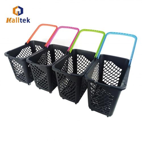 Supermarket Different Colors Shopping Basket Cart