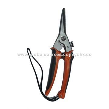 Pruning Shears, Made of Stainless Steel, PP Handle
