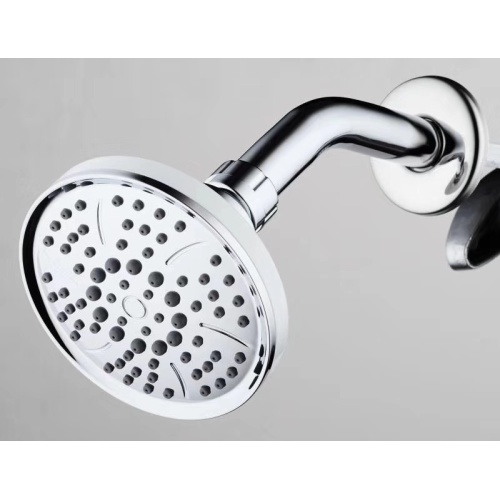 Chuveiro cromado para banheiro com válvula de desvio de água do chuveiro de plástico abs ajustável