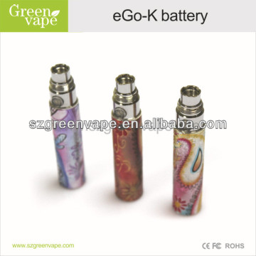 Lastest top quality fashion model colorfu 650mah 900mah 1100mahl ego-k battery