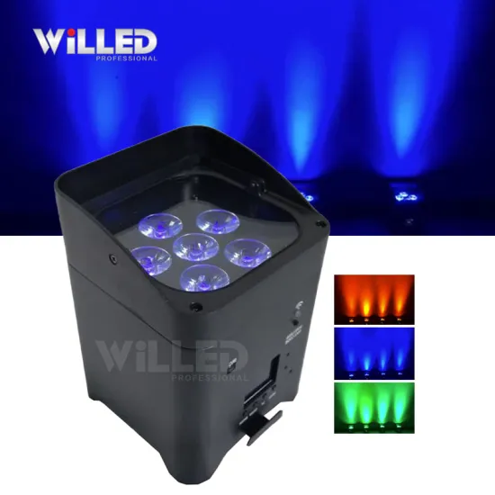 Wireless Battery-Powered LED Uplight for Wedding Stage Decoration