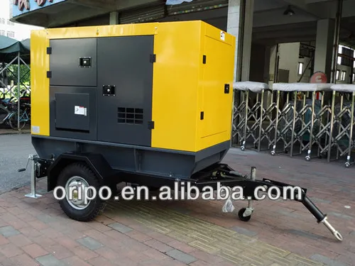 50hz diesel generator set with cummins engine trolley/trailer type open/silent type
