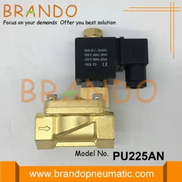 Normally Open Water Brass Solenoid Valve 3/8'' 220V
