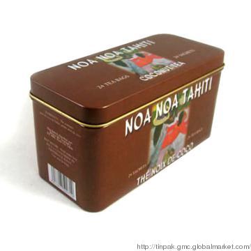 Tin food storage in rectangular shape